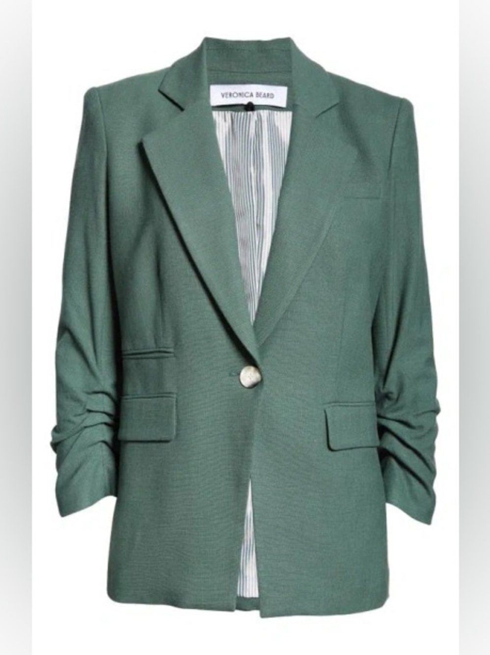 VERONICA BEARD Battista Dickey Blazer In Forest size 2